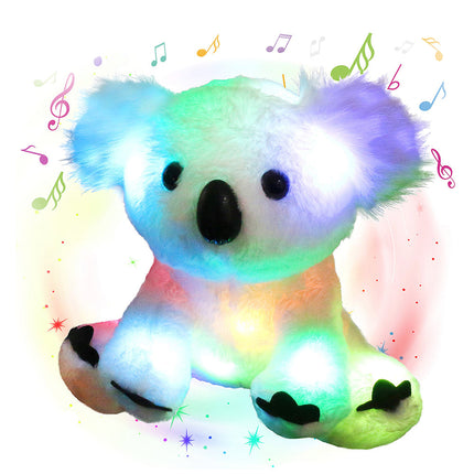 Musikalsk koala bamse med natlys