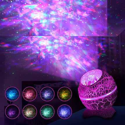 Stjerneprojektor natlampe formet som dinosauræg