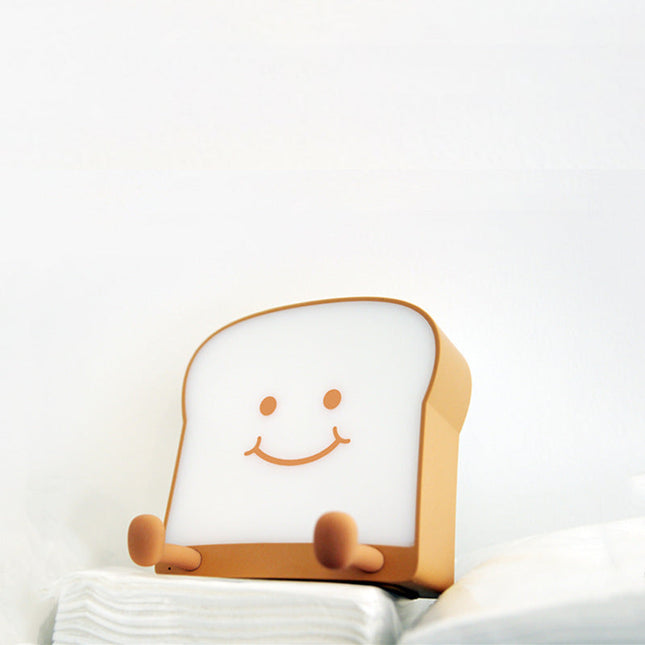 Sjov natlampe formet som toastbrød