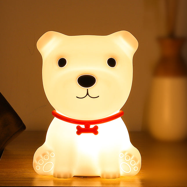 Silikone hundehvalp natlampe med fjernbetjening