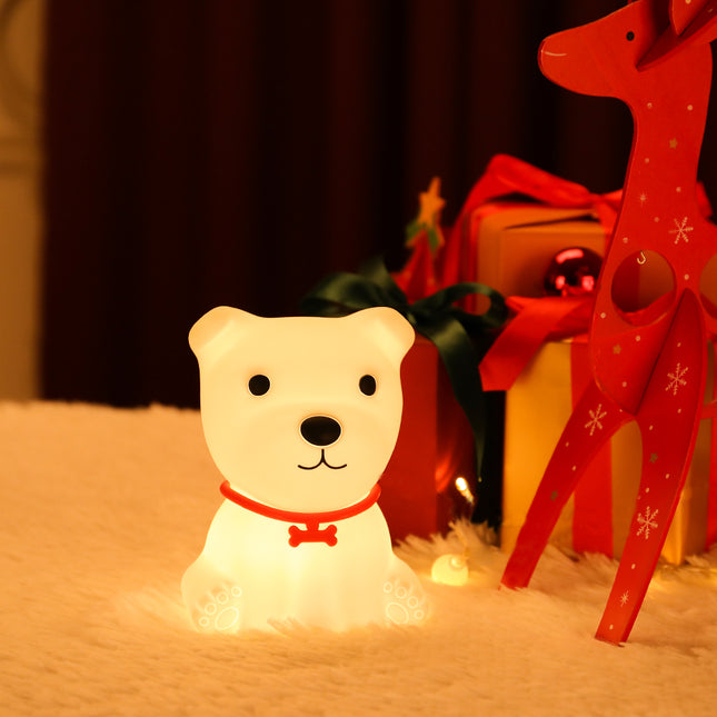 Silikone hundehvalp natlampe med fjernbetjening
