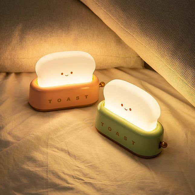 Sød brødrister natlampe med USB
