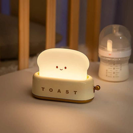 Sød brødrister natlampe med USB