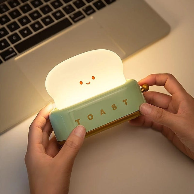 Sød brødrister natlampe med USB
