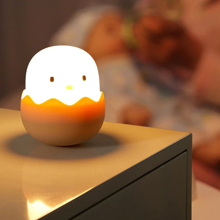 Sød kylling natlampe i blød silikone