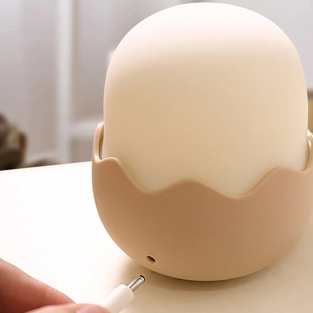 Sød kylling natlampe i blød silikone