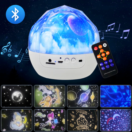 Stjernehimmel projektor lampe med musik