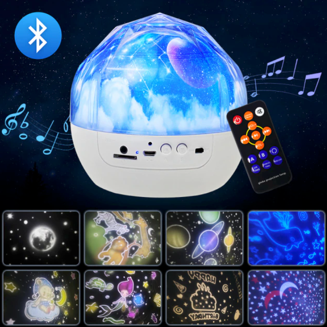 Stjernehimmel projektor lampe med musik
