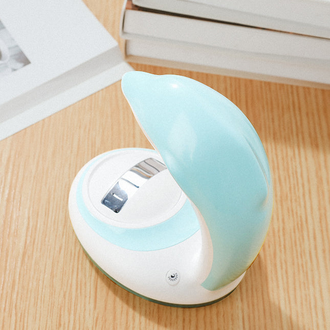 Farverig hval natlampe med regnbueprojektor