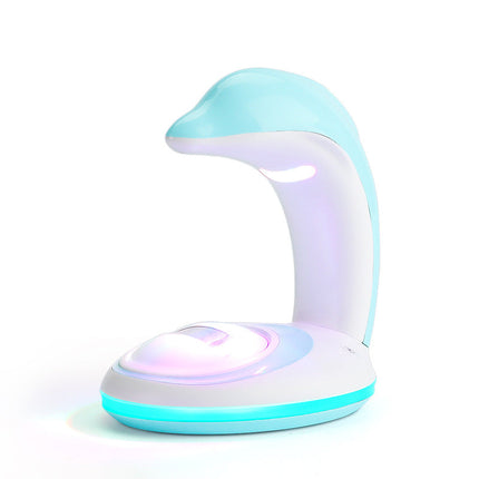 Farverig hval natlampe med regnbueprojektor