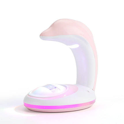 Farverig hval natlampe med regnbueprojektor