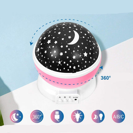 Roterende stjernehimmel projektor til børn