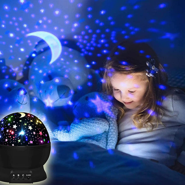 Roterende stjernehimmel projektor til børn