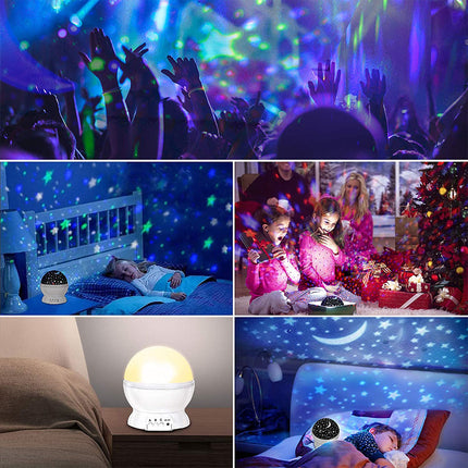 Roterende stjernehimmel projektor til børn