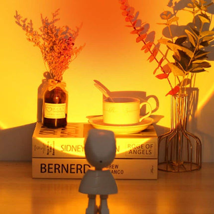 Astronaut solnedgangs projektor lampe til værelset