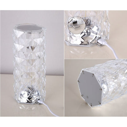 Dekorativ krystal projektorlampe med USB