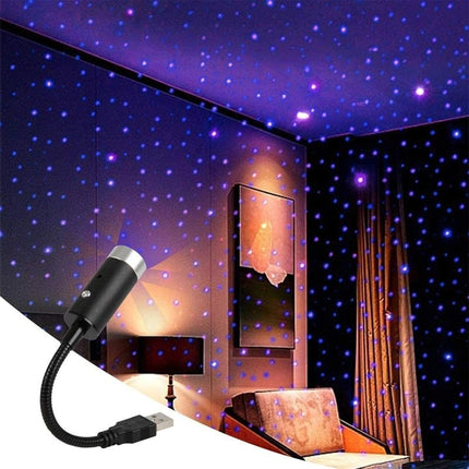 Mini stjerneprojektor lampe med USB