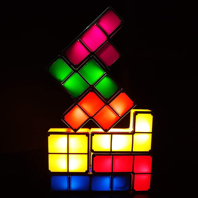 Tetris puslespil lampe til skrivebordet