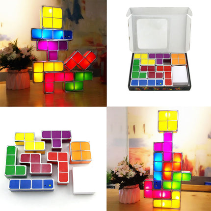 Tetris puslespil lampe til skrivebordet