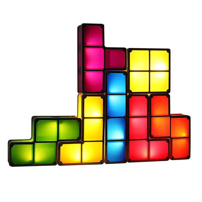Tetris puslespil lampe til skrivebordet