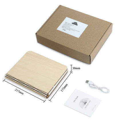 Genopladelig foldbar boglampe med USB