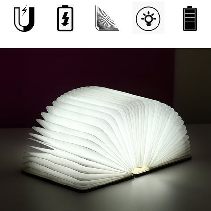 Genopladelig foldbar boglampe med USB