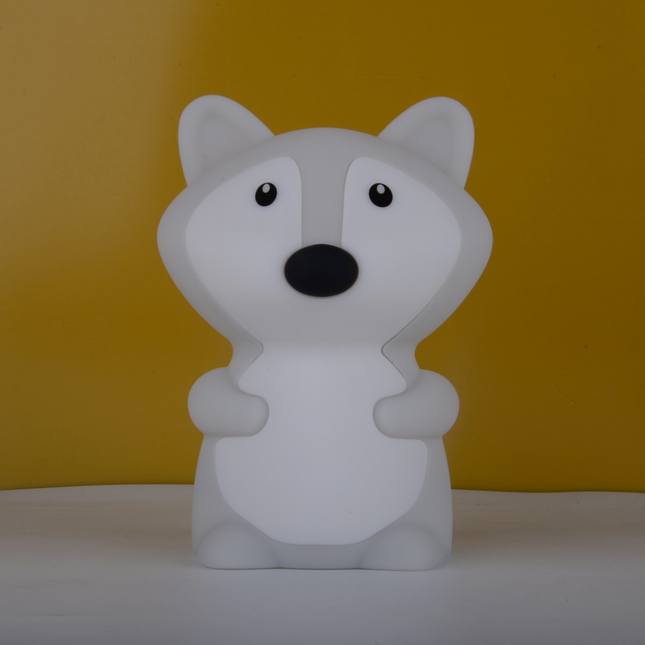 Ræv natlampe i silikone til baby