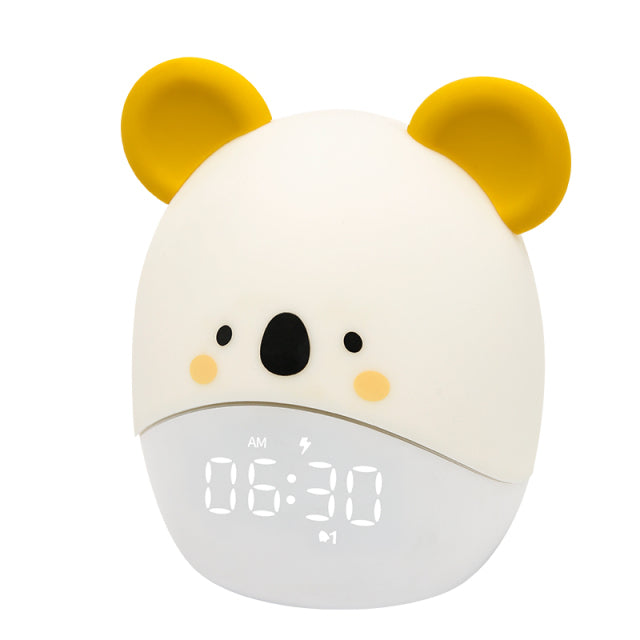 Koala natlampe med digitalt vækkeur