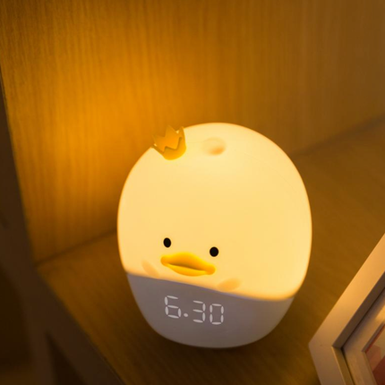 Kylling natlampe med digitalt vækkeur