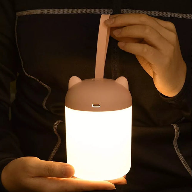 Bærbar genopladelig LED natlampe med touch