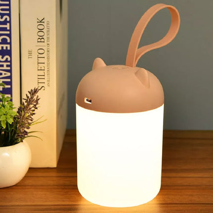 Bærbar genopladelig LED natlampe med touch