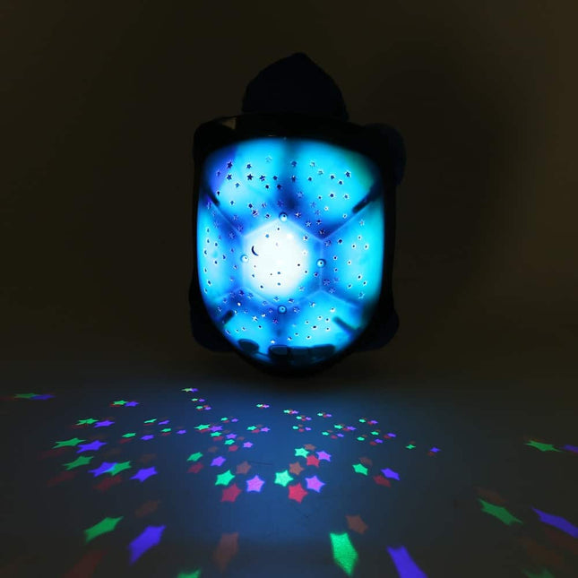 Skildpadde natlampe med stjerneprojektor