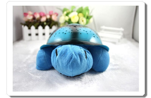 Skildpadde natlampe med stjerneprojektor