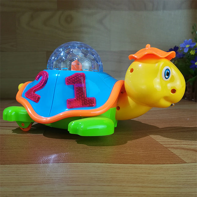 Baby natlampe skildpadde med projektor