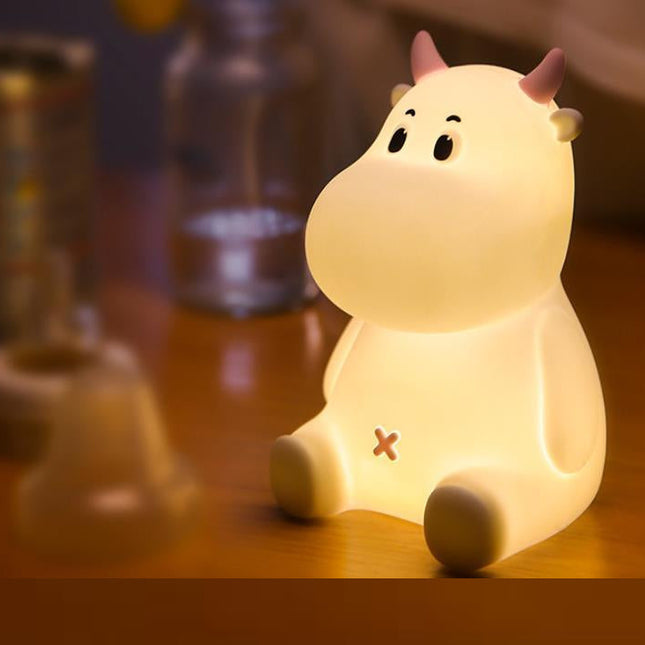 Dæmpbar ko natlampe i blød silikone